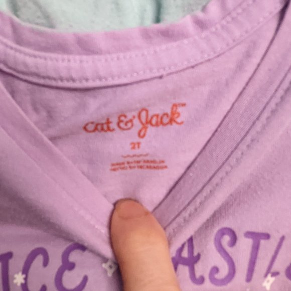 Cat & Jack Ice Castle Long Sleeve T Shirt with 2 Leggings 18m-2T - Picture 6 of 6